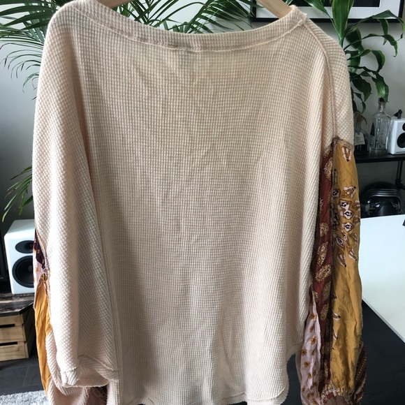 Free People Blossom Print Balloon-Sleeve Thermal - Picture 6 of 6